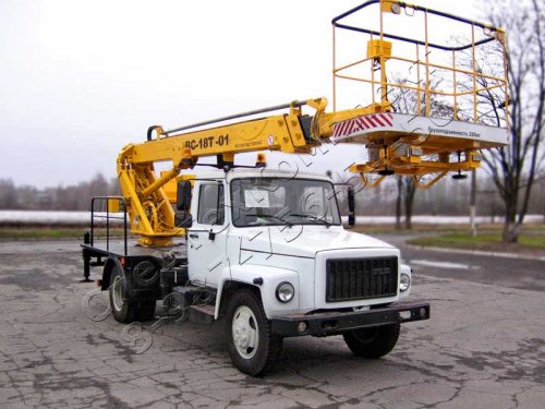 Автовышка на шасси ГАЗ 3309
